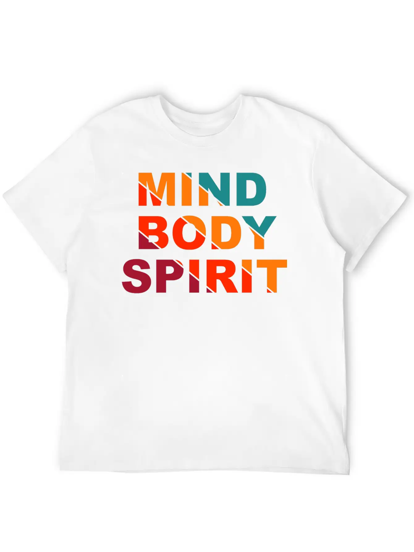 Mind Body Spirit Motivation Design Unisex Casual T-Shirt – Clean Design For Daily Comfort