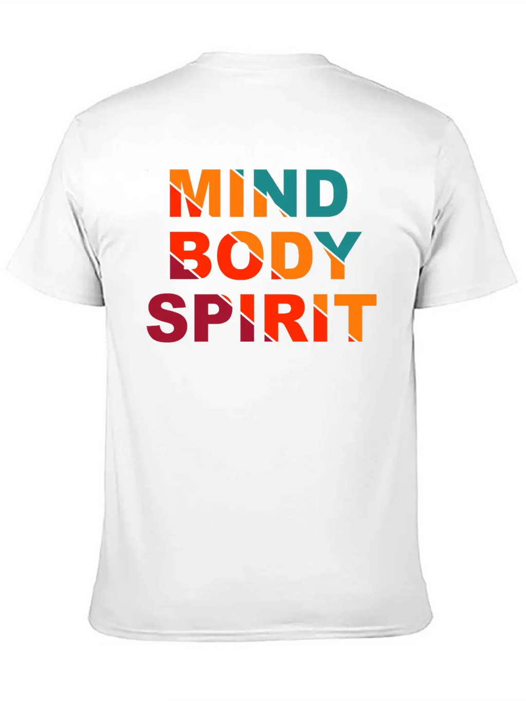 Mind Body Spirit Motivation Design Unisex Casual T-Shirt – Clean Design For Daily Comfort