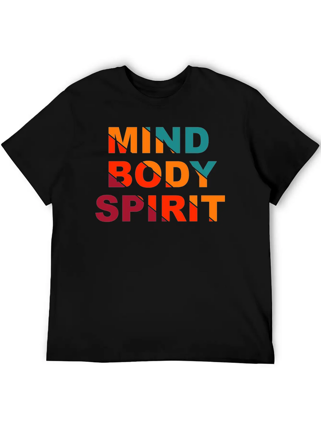 Mind Body Spirit Motivation Design Unisex Casual T-Shirt – Clean Design For Daily Comfort
