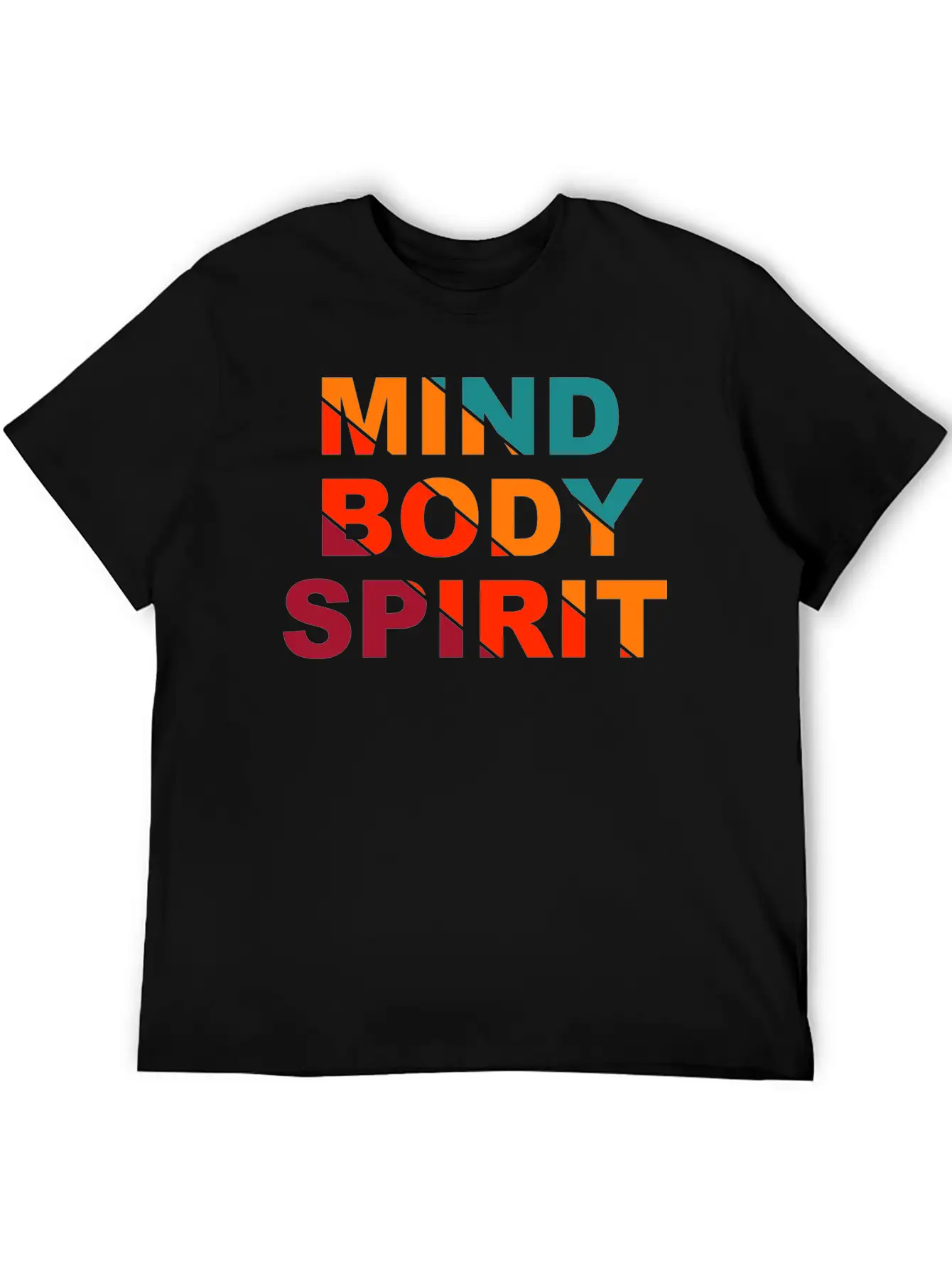 Mind Body Spirit Motivation Design Unisex Casual T-Shirt – Clean Design For Daily Comfort