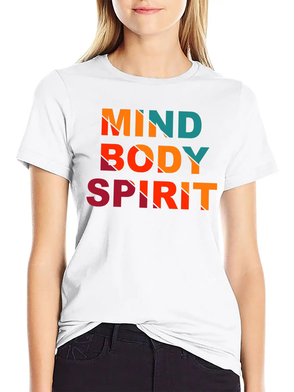 Mind Body Spirit Motivation Design Unisex Casual T-Shirt – Clean Design For Daily Comfort