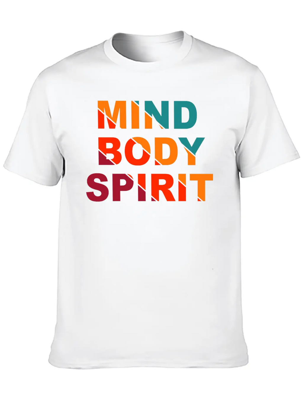 Mind Body Spirit Motivation Design Unisex Casual T-Shirt – Clean Design For Daily Comfort