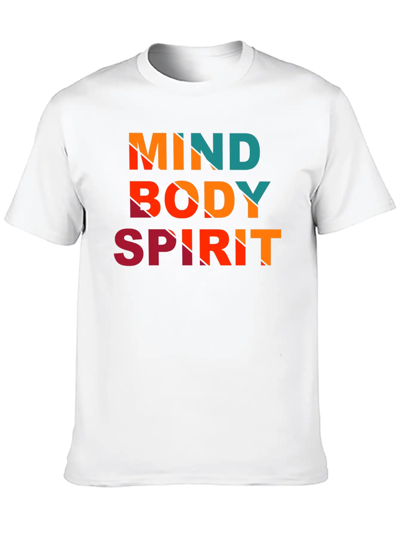 Mind Body Spirit Motivation Design Unisex Casual T-Shirt – Clean Design For Daily Comfort