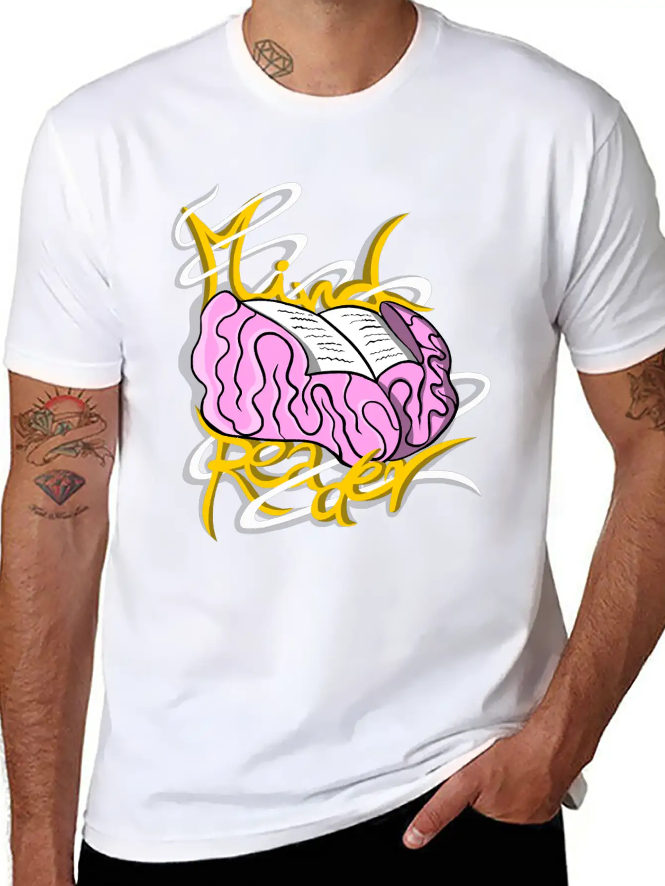 Mind Reader Guy Unisex Casual T-Shirt – Clean Design For Daily Comfort
