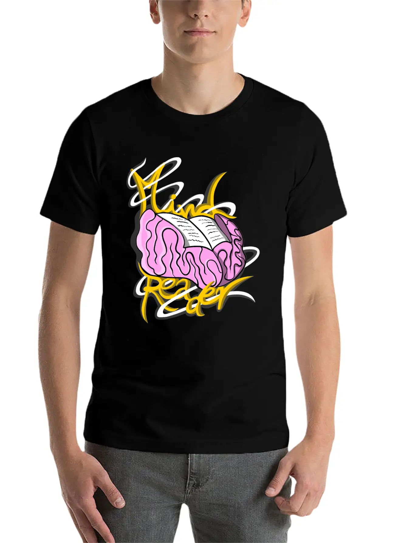 Mind Reader Guy Unisex Casual T-Shirt – Clean Design For Daily Comfort