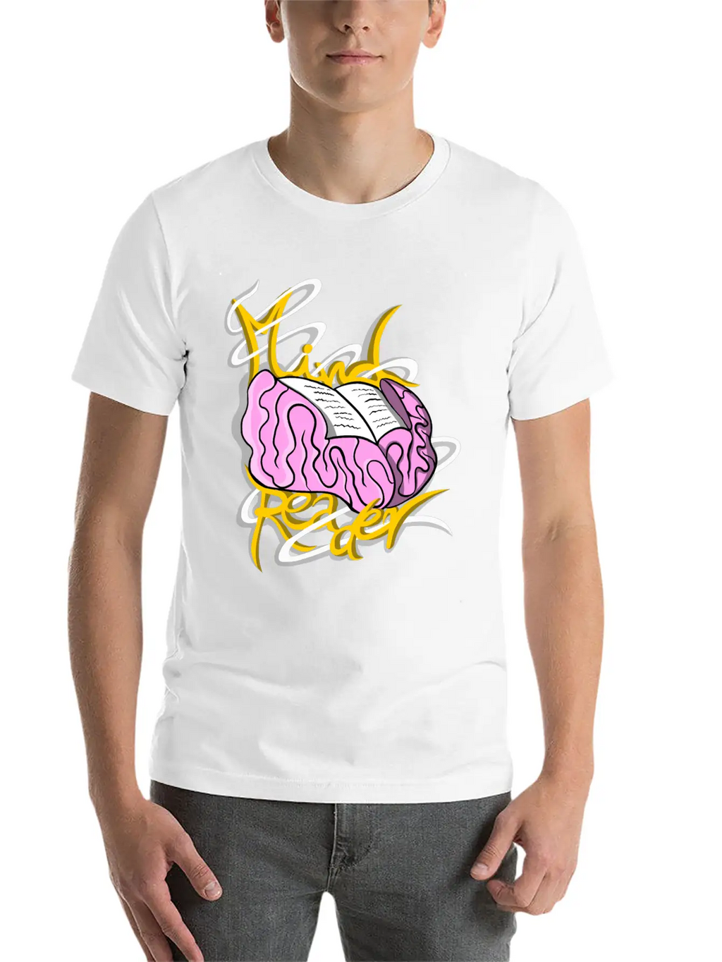 Mind Reader Guy Unisex Casual T-Shirt – Clean Design For Daily Comfort
