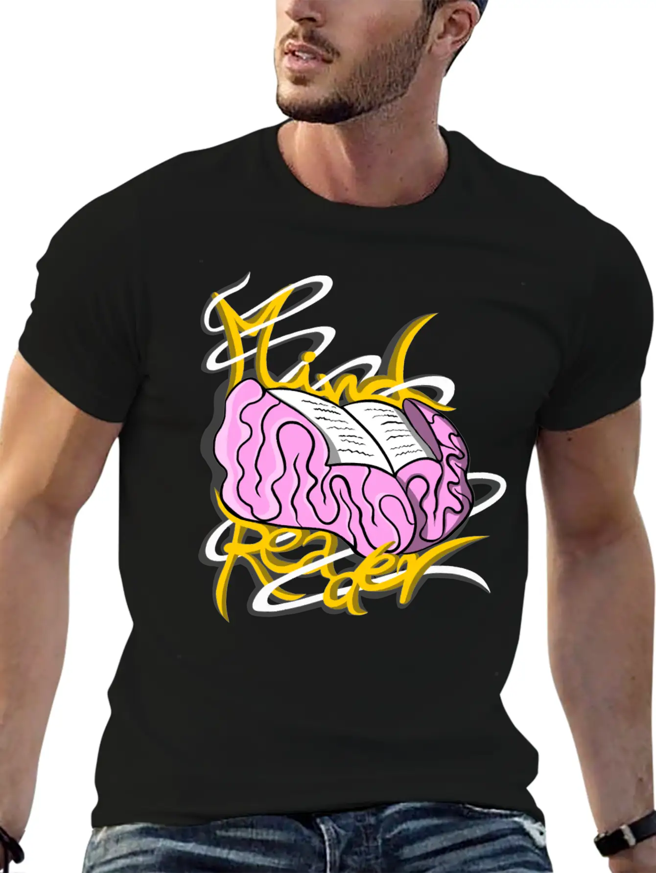 Mind Reader Guy Unisex Casual T-Shirt – Clean Design For Daily Comfort