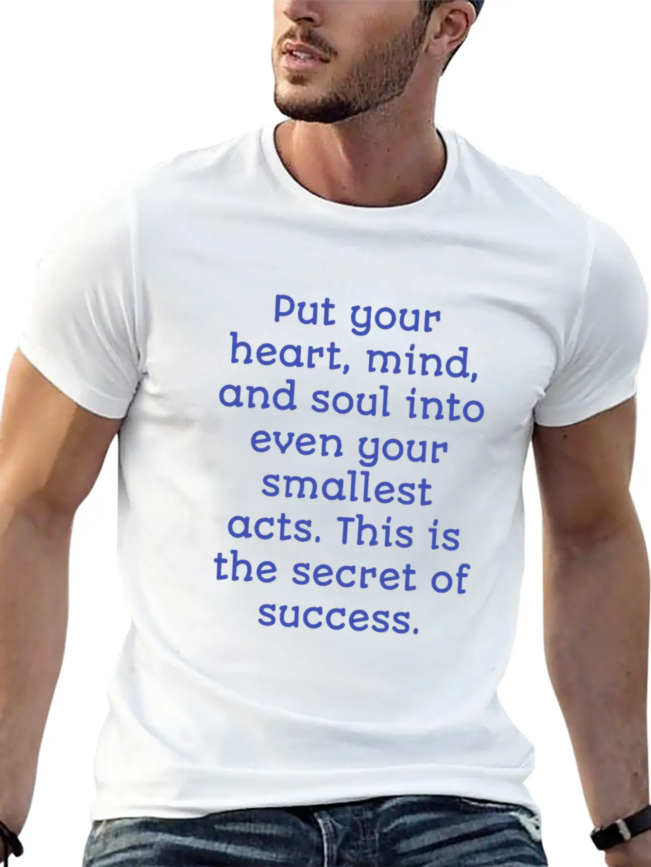 Mind Success, Christmas,Thanksgiving , Unisex Short Sleeve Soft Cotton T-Shirt – Casual Everyday Wear