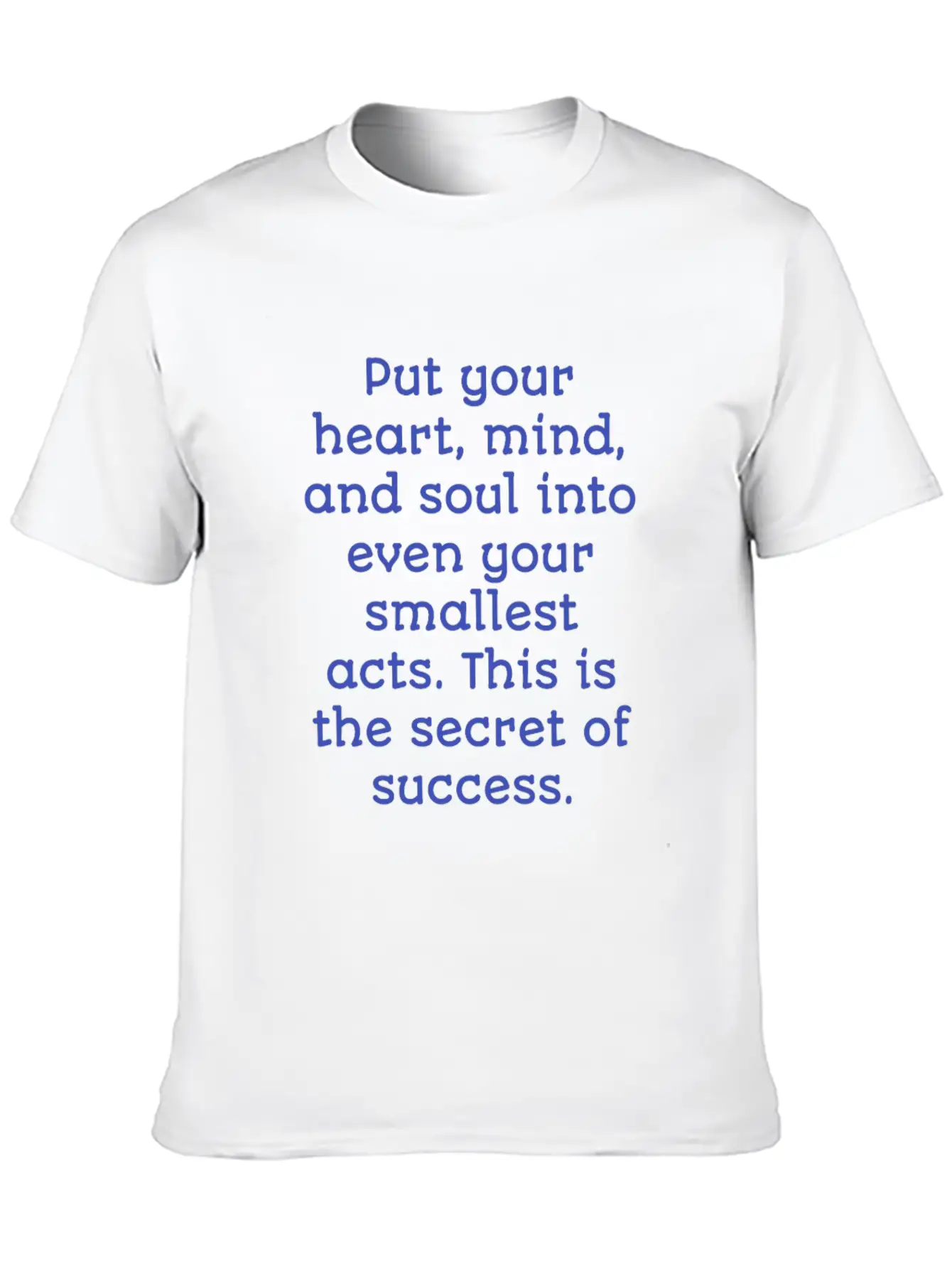 Mind Success, Christmas,Thanksgiving , Unisex Short Sleeve Soft Cotton T-Shirt – Casual Everyday Wear