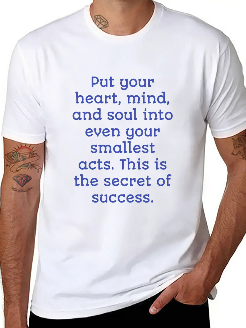 Mind Success, Christmas,Thanksgiving , Unisex Short Sleeve Soft Cotton T-Shirt – Casual Everyday Wear