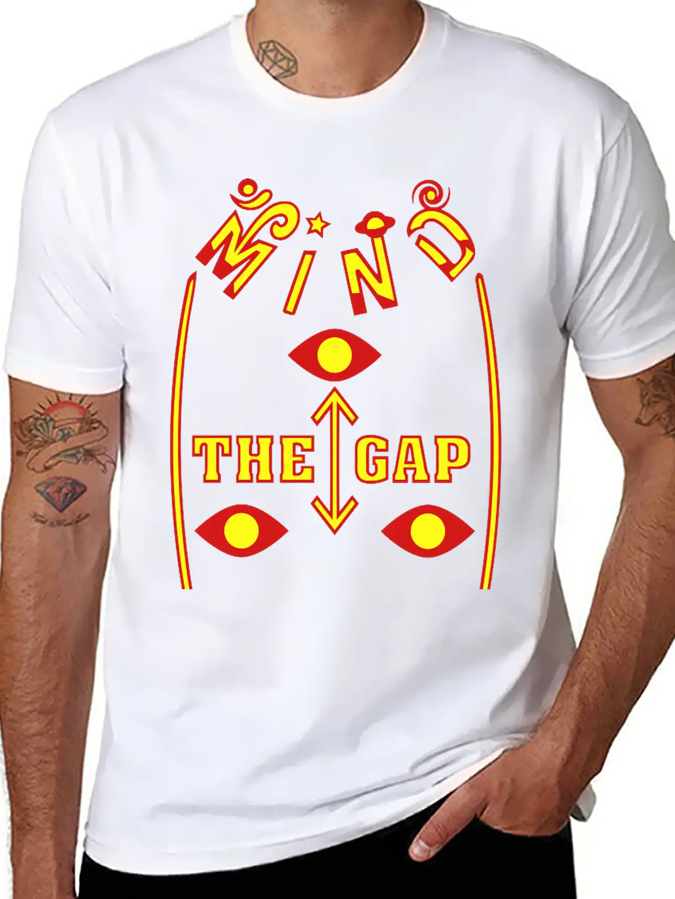 Mind The Gap Unisex Casual T-Shirt – Clean Design For Daily Comfort