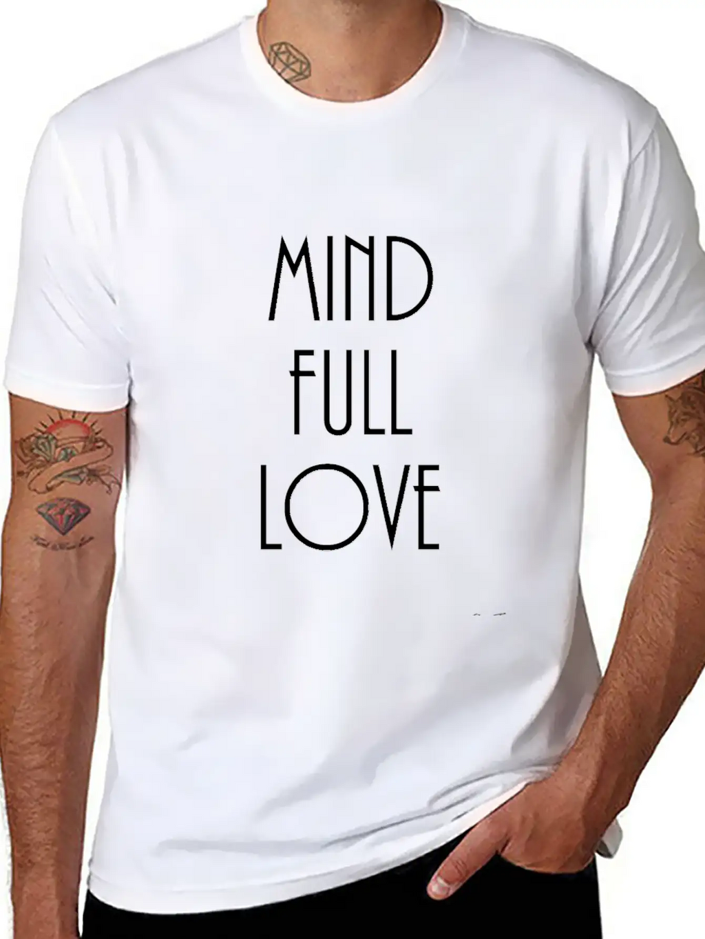 Mindful-mindfulllove Casual Graphic T-Shirt – Simple And Comfortable Daily Wear