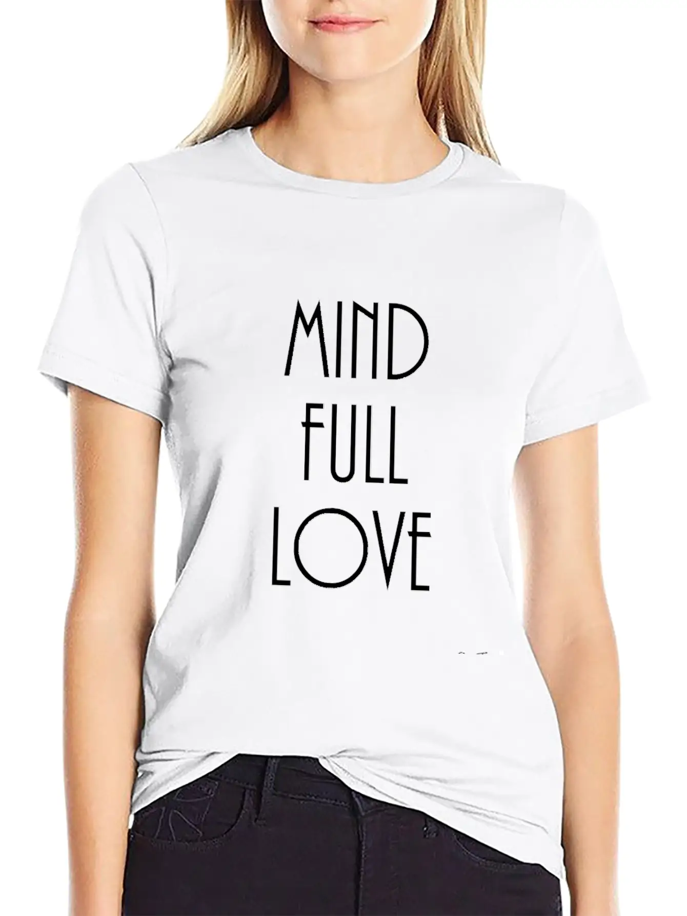 Mindful-mindfulllove Casual Graphic T-Shirt – Simple And Comfortable Daily Wear