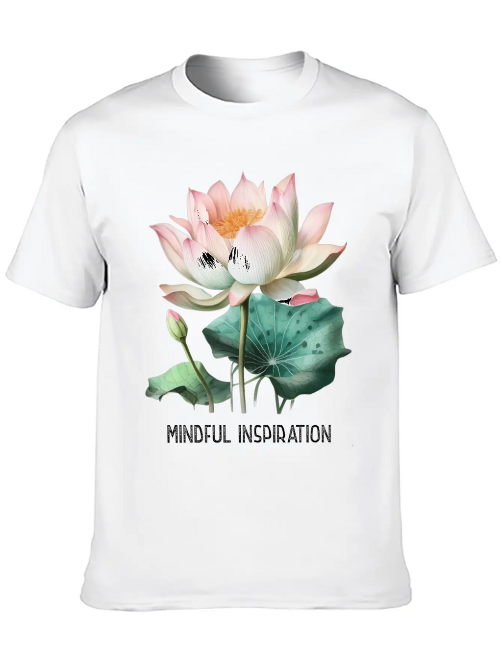 Mindfulness Saying Minimal Yoga Tee Mindful Inrati Breathable Soft Cotton T-Shirt – Timeless Casual Look