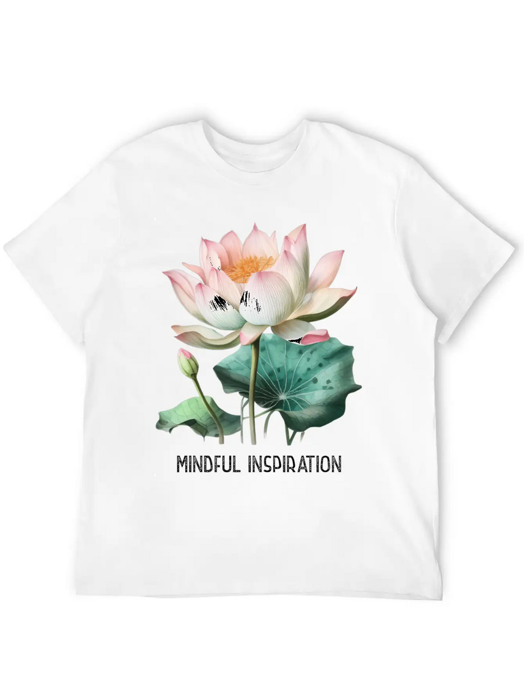 Mindfulness Saying Minimal Yoga Tee Mindful Inrati Breathable Soft Cotton T-Shirt – Timeless Casual Look