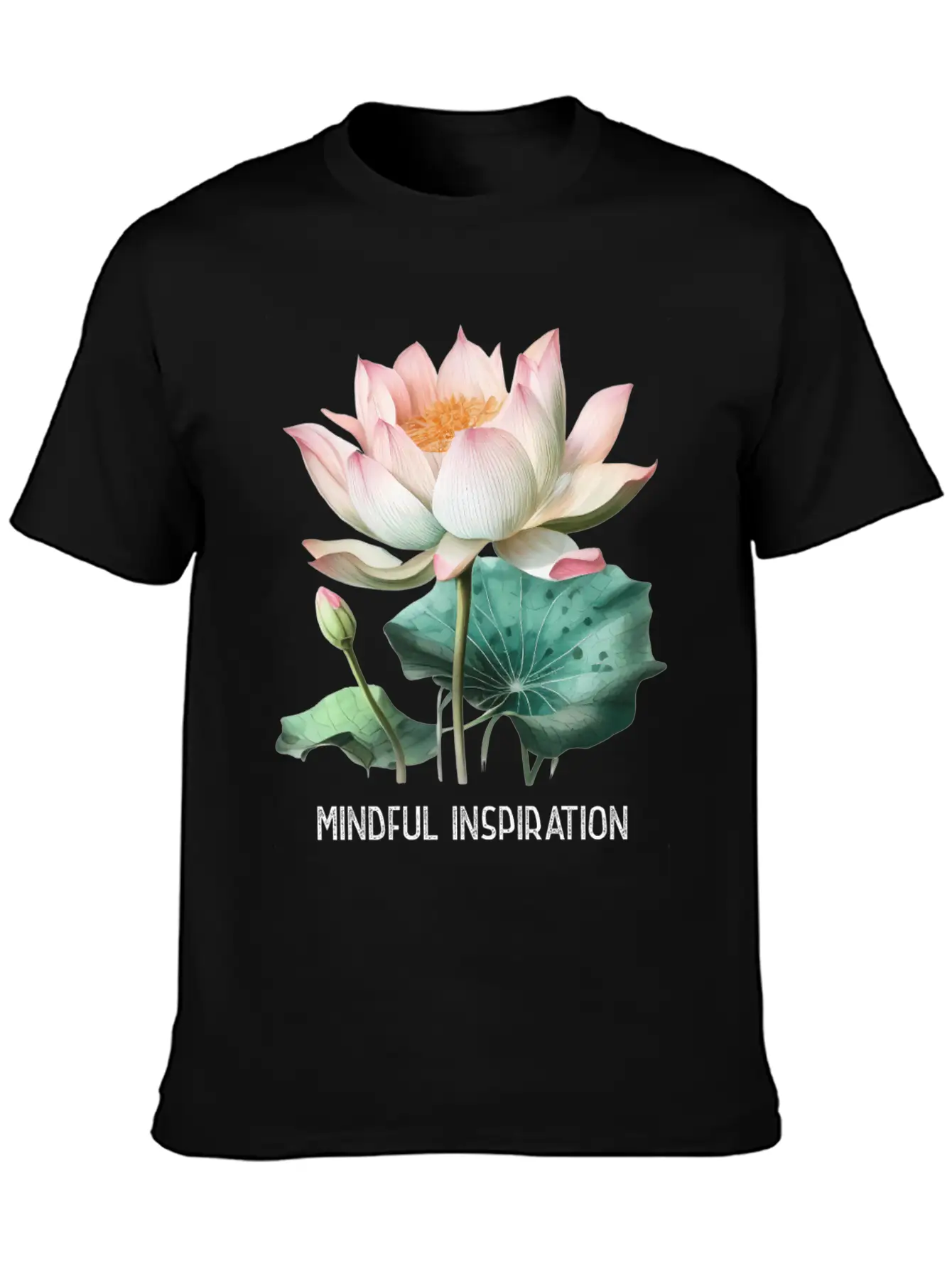 Mindfulness Saying Minimal Yoga Tee Mindful Inrati Breathable Soft Cotton T-Shirt – Timeless Casual Look