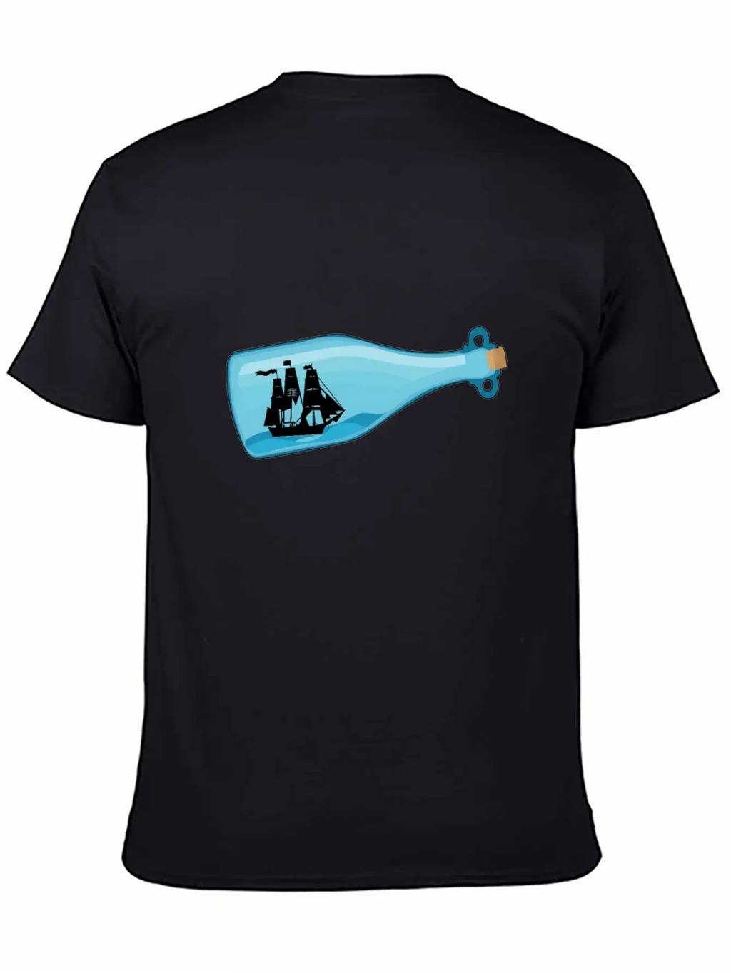 Miniature Ship Bottle Post Stylish Everyday T-Shirt – Unisex Basic Cotton Tee