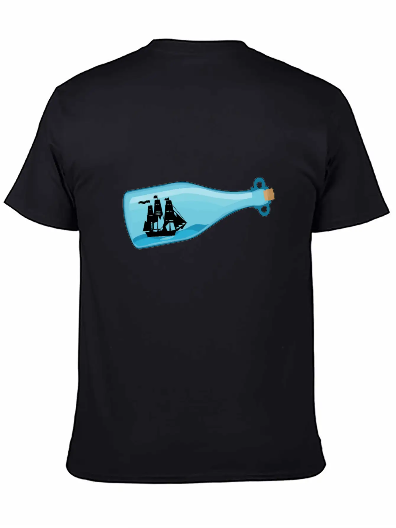 Miniature Ship Bottle Post Stylish Everyday T-Shirt – Unisex Basic Cotton Tee