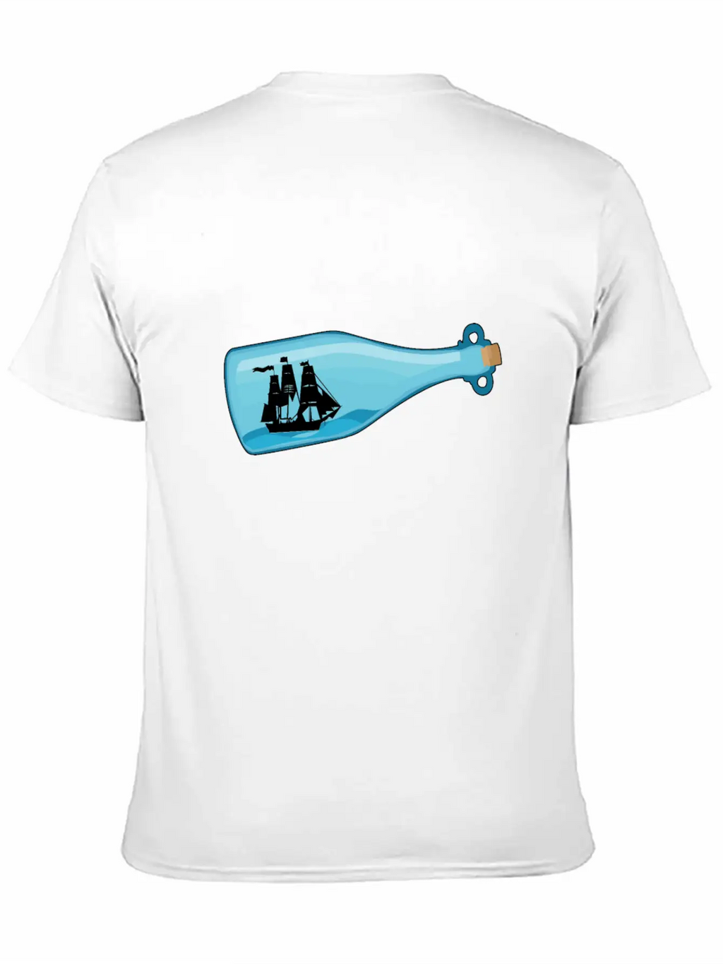 Miniature Ship Bottle Post Stylish Everyday T-Shirt – Unisex Basic Cotton Tee