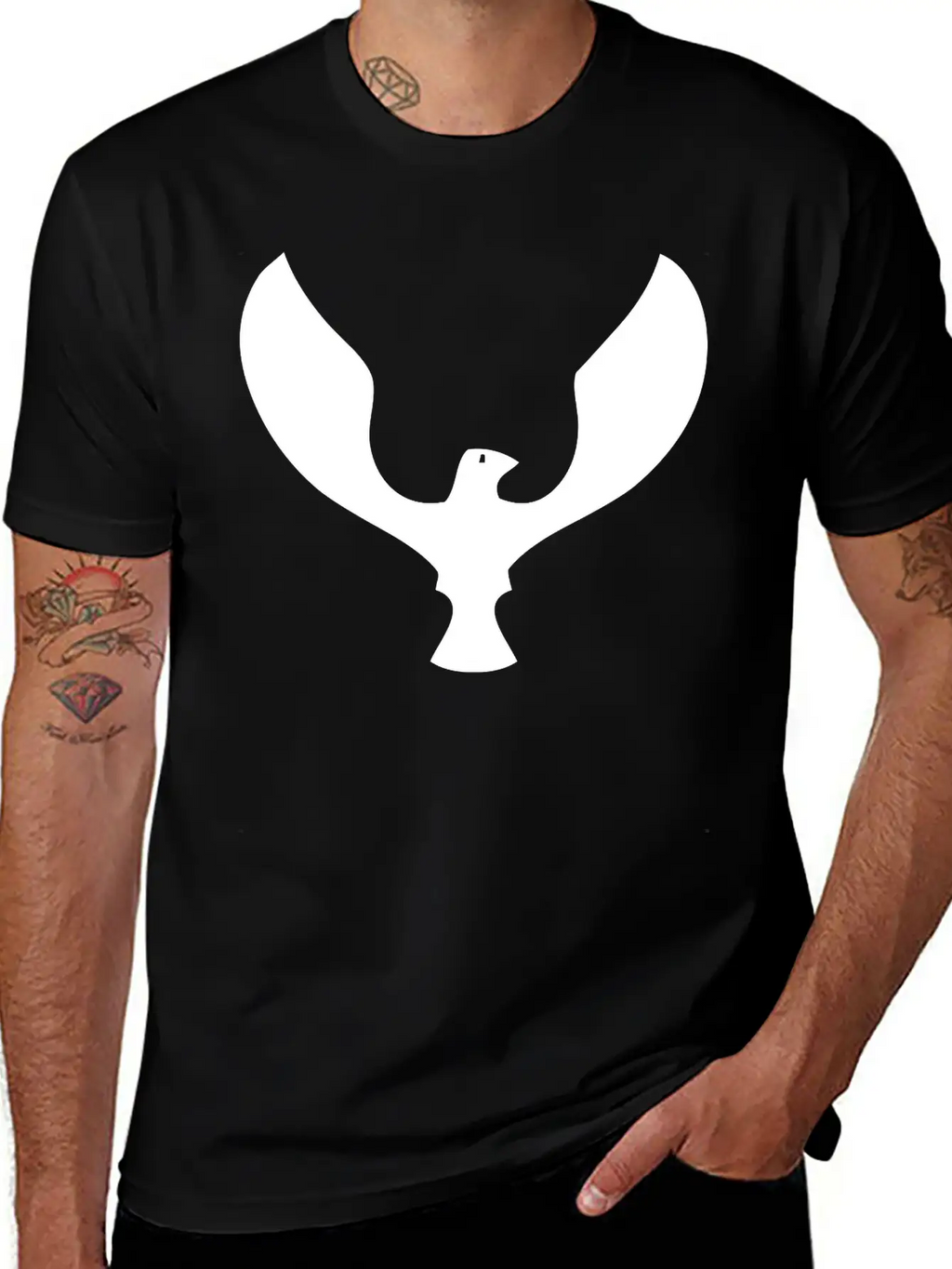 Minimal Bird Logo Unisex Casual T-Shirt – Clean Design For Daily Comfort