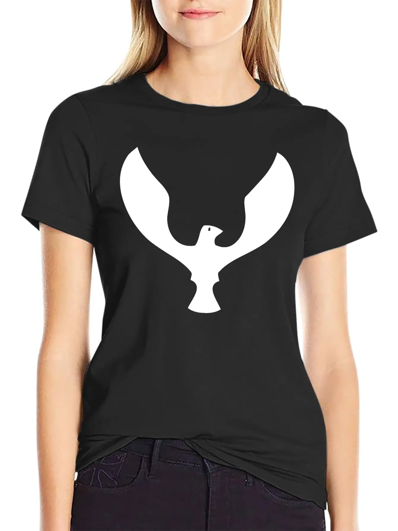 Minimal Bird Logo Unisex Casual T-Shirt – Clean Design For Daily Comfort