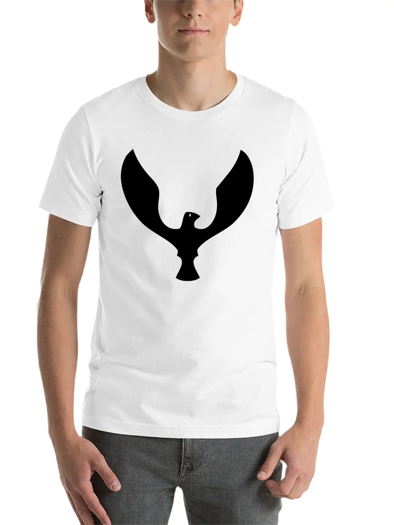 Minimal Bird Logo Unisex Casual T-Shirt – Clean Design For Daily Comfort
