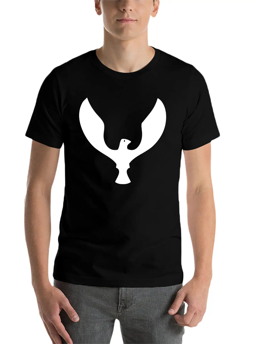 Minimal Bird Logo Unisex Casual T-Shirt – Clean Design For Daily Comfort