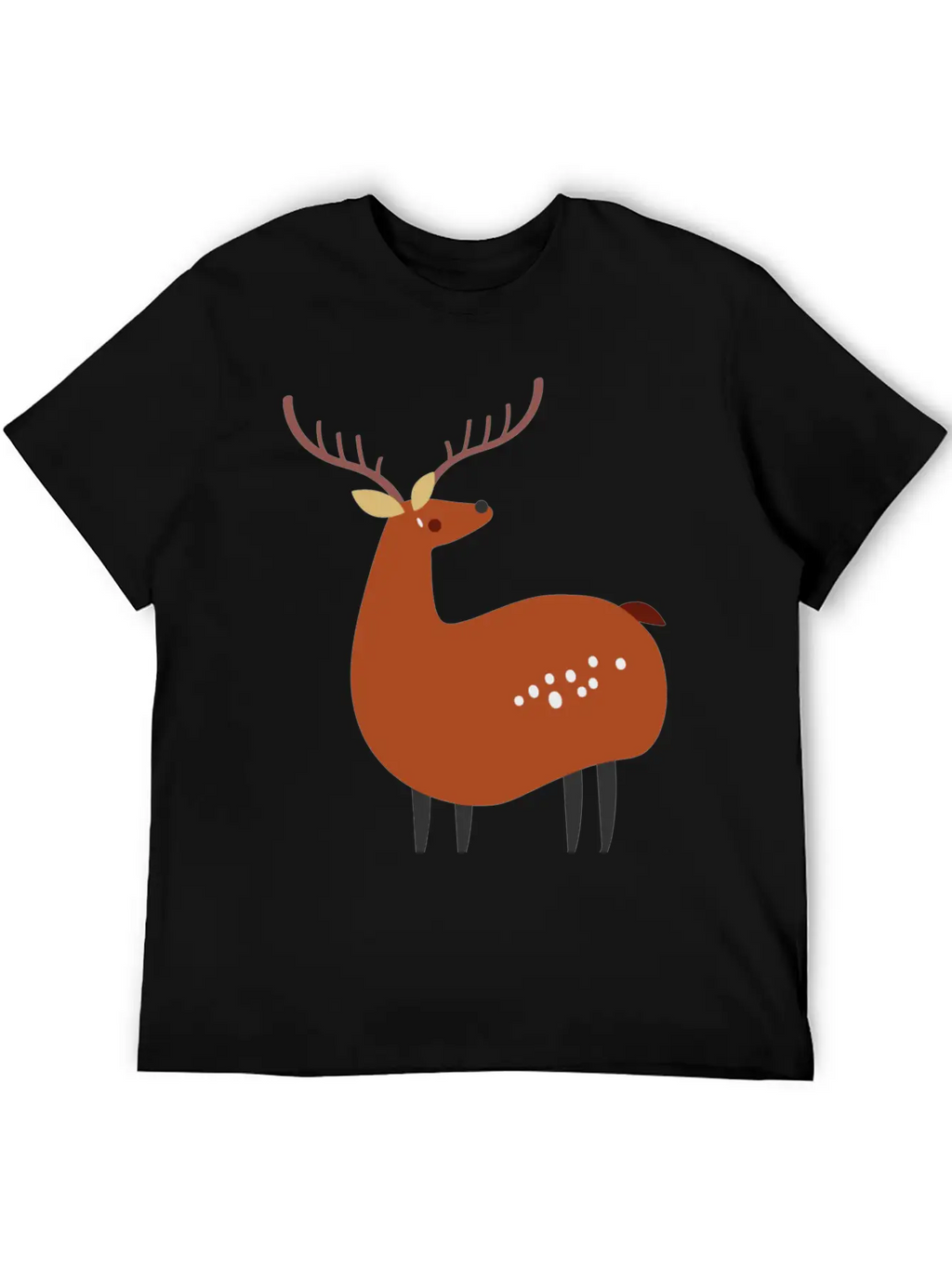 Minimal Deer Unisex Casual T-Shirt – Clean Design For Daily Comfort