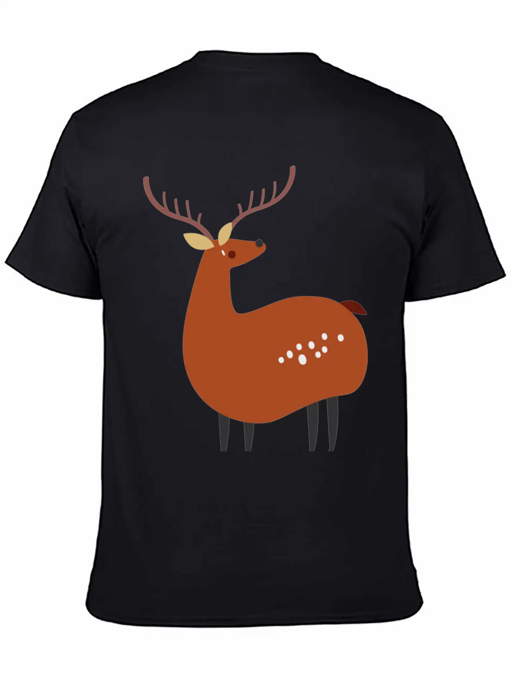 Minimal Deer Unisex Casual T-Shirt – Clean Design For Daily Comfort