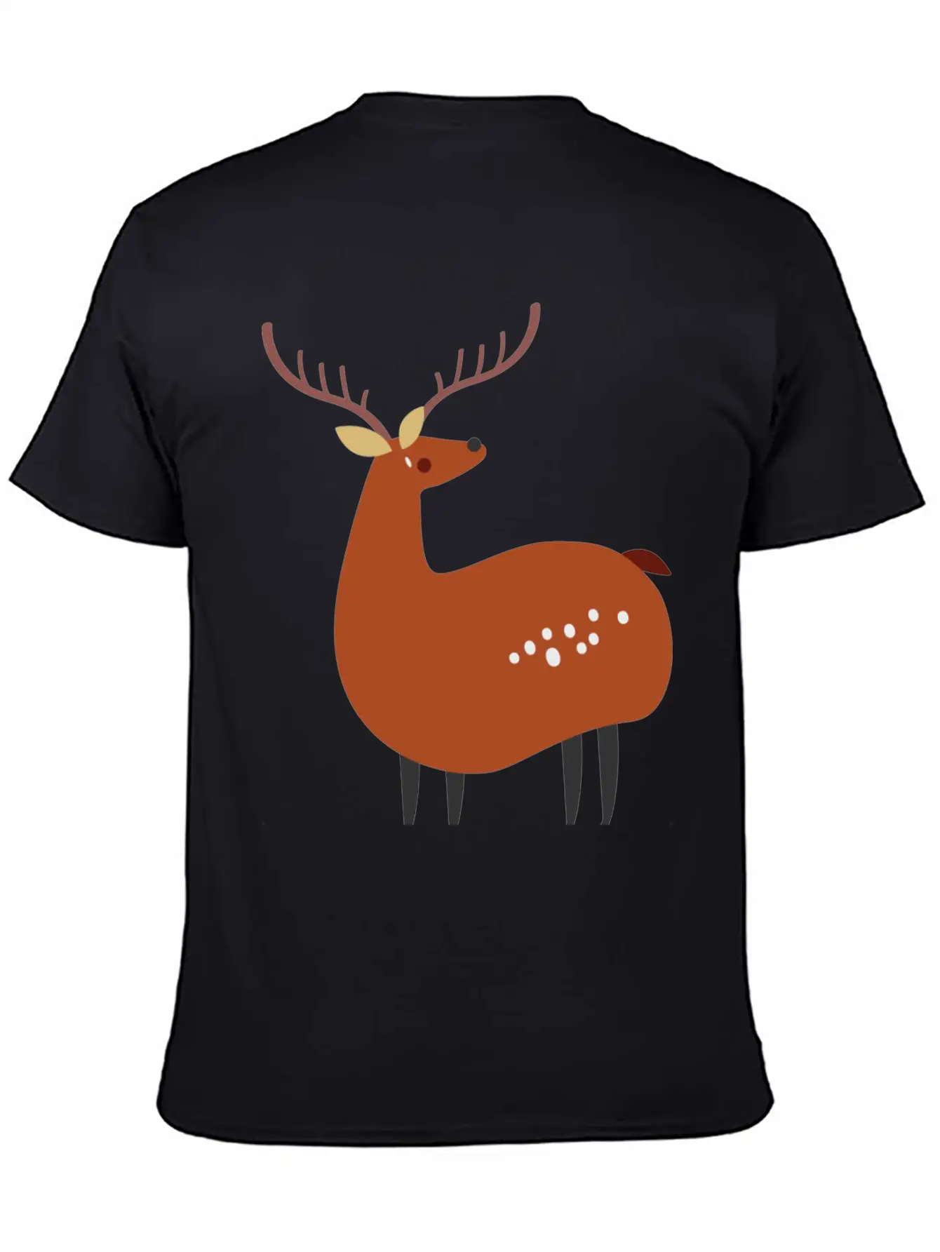 Minimal Deer Unisex Casual T-Shirt – Clean Design For Daily Comfort