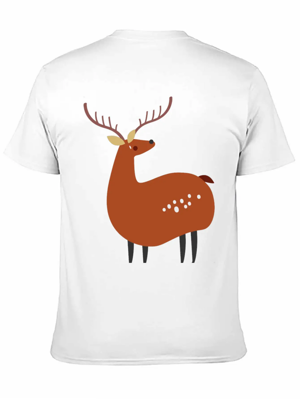 Minimal Deer Unisex Casual T-Shirt – Clean Design For Daily Comfort