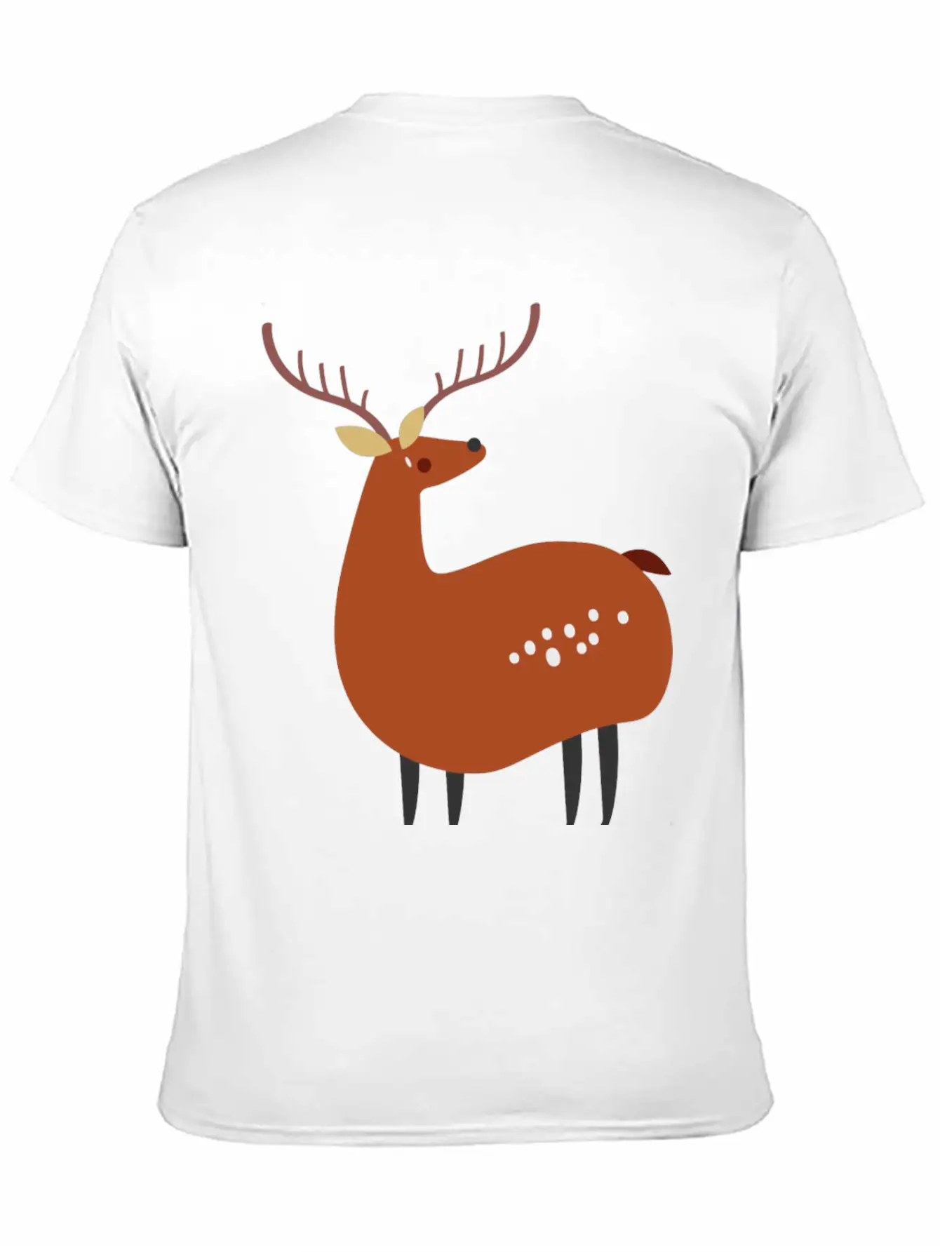 Minimal Deer Unisex Casual T-Shirt – Clean Design For Daily Comfort