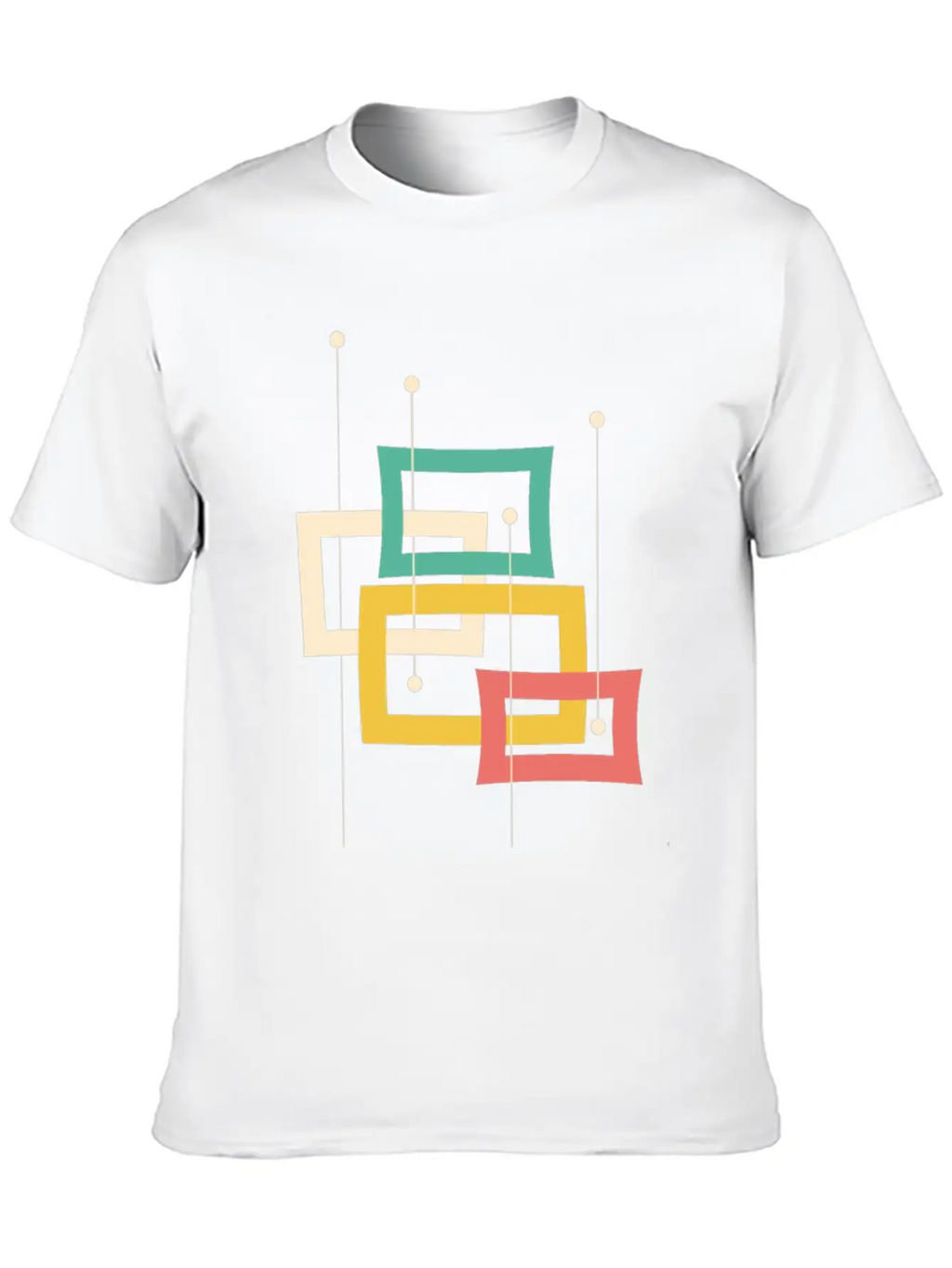 Minimal Geometric Essential Cotton Tee For Daily Outfits – Unisex Style