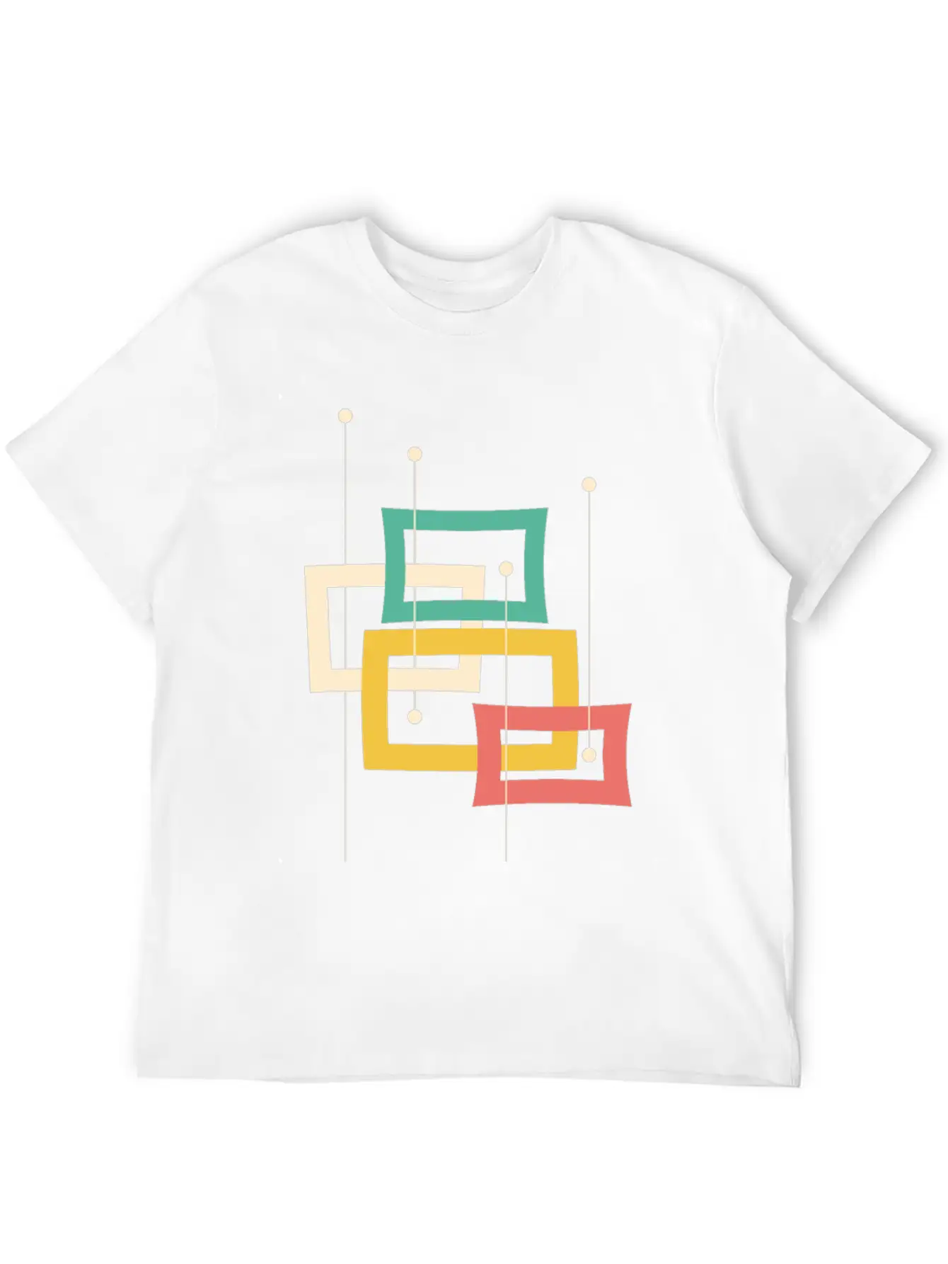 Minimal Geometric Essential Cotton Tee For Daily Outfits – Unisex Style