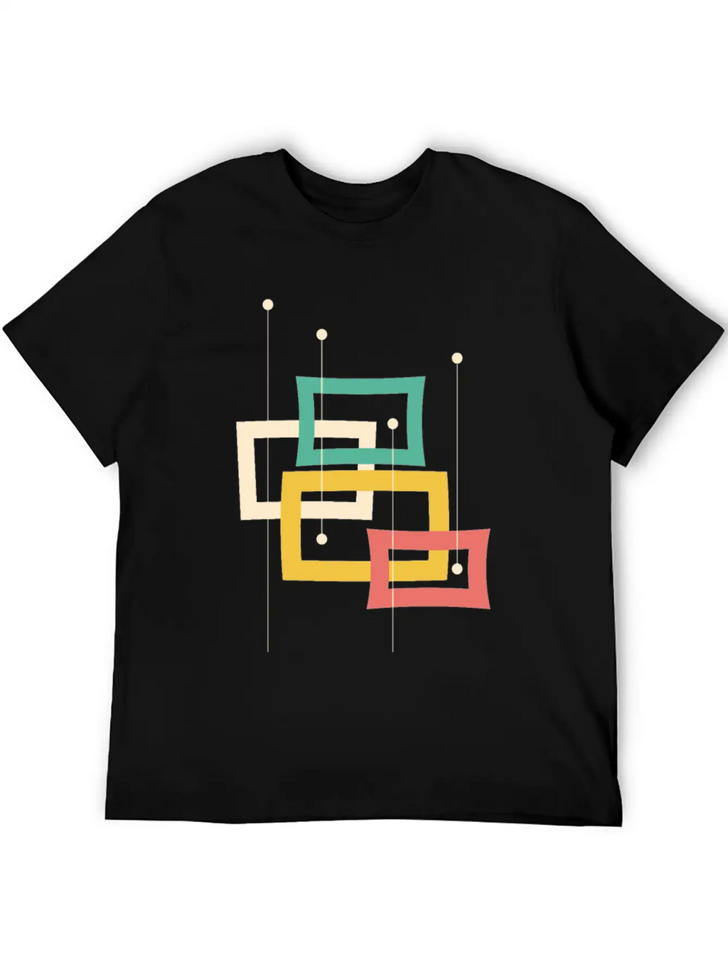 Minimal Geometric Essential Cotton Tee For Daily Outfits – Unisex Style