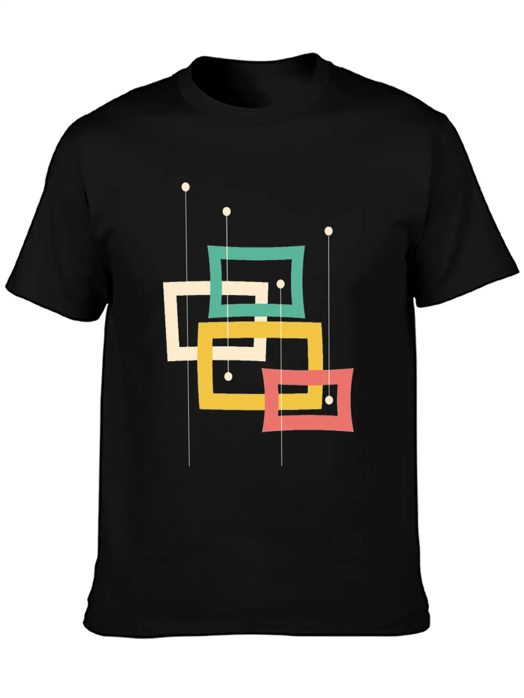 Minimal Geometric Essential Cotton Tee For Daily Outfits – Unisex Style