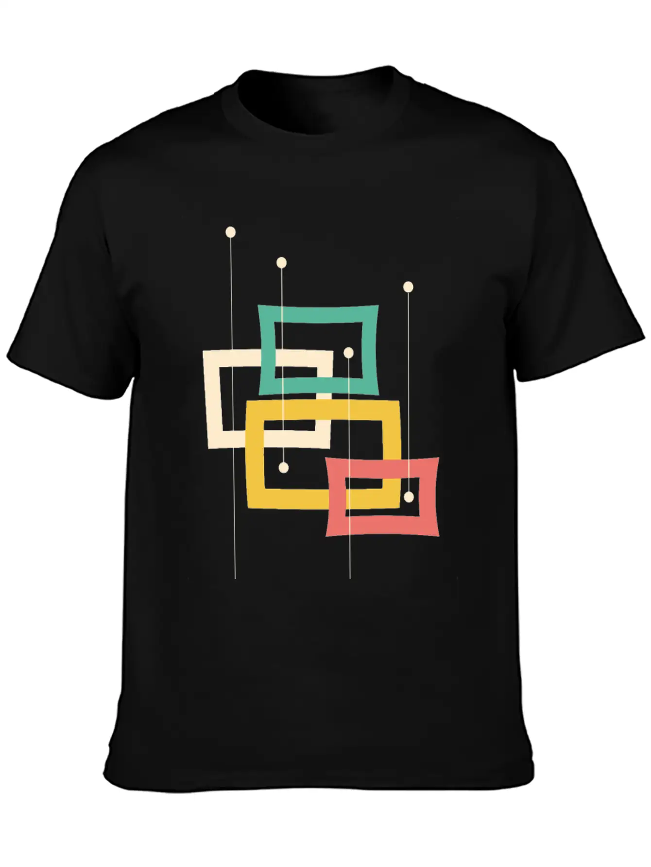 Minimal Geometric Essential Cotton Tee For Daily Outfits – Unisex Style