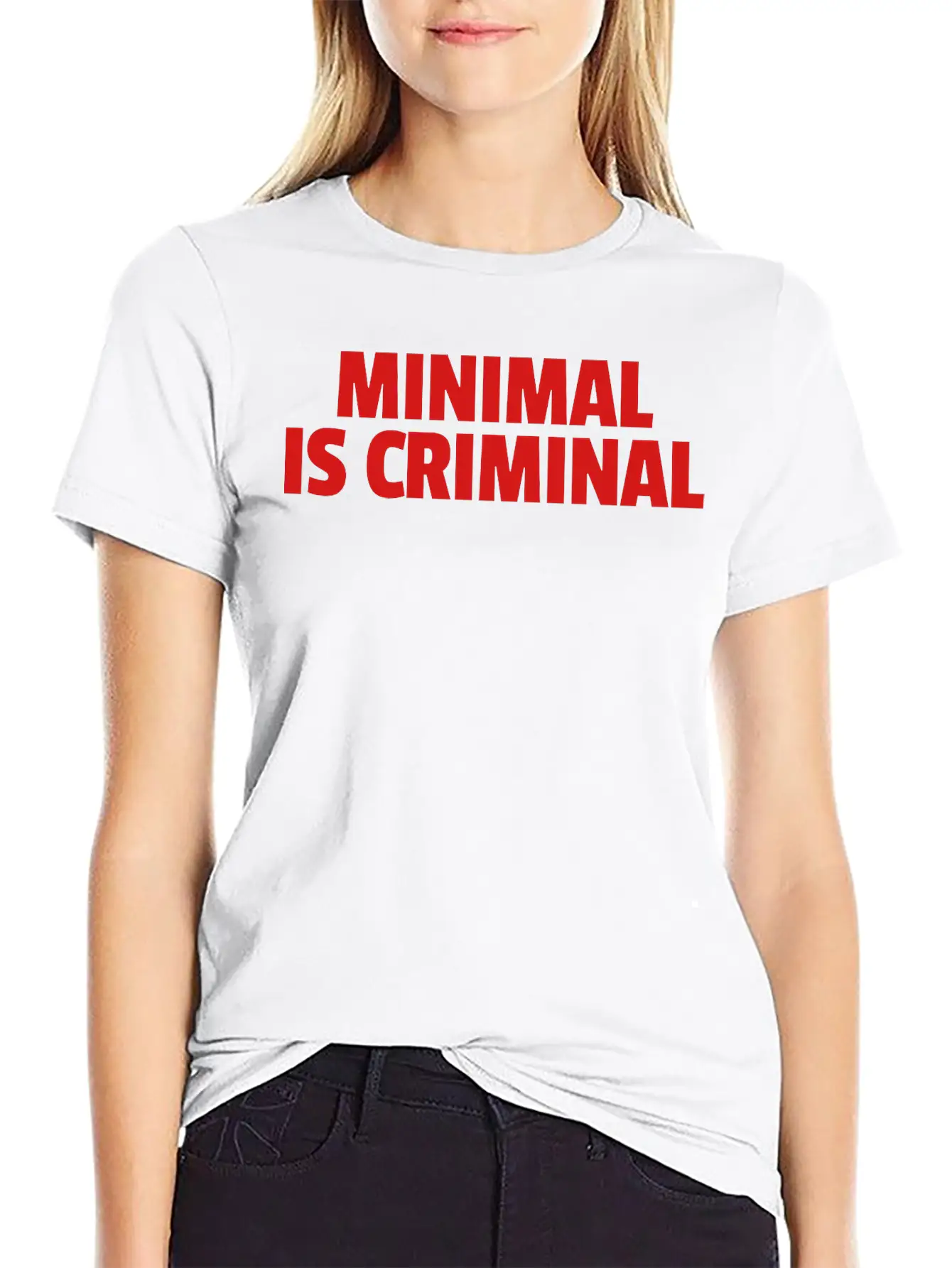 Minimal Is Criminal Unisex Casual T-Shirt – Clean Design For Daily Comfort