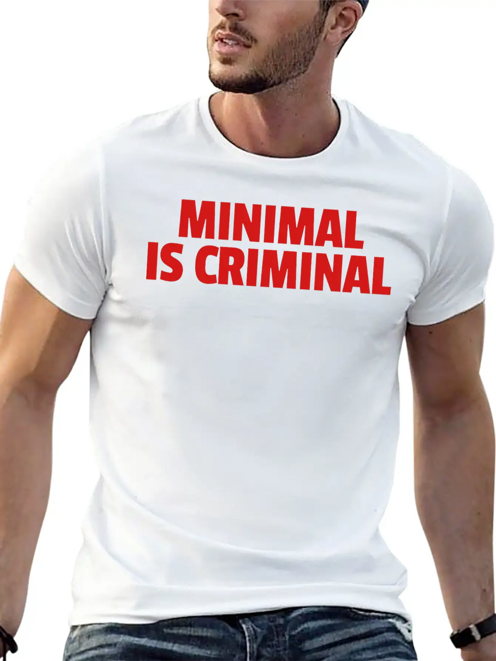 Minimal Is Criminal Unisex Casual T-Shirt – Clean Design For Daily Comfort