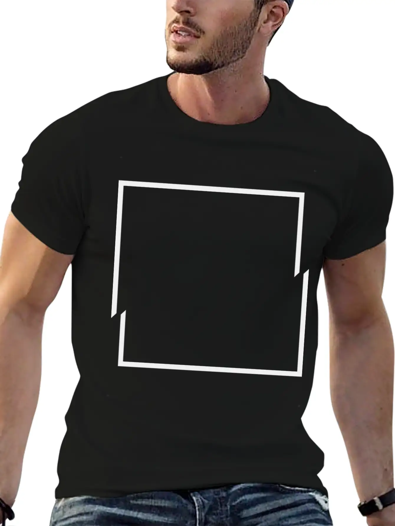 Minimal Square Shirt Unisex Casual T-Shirt – Clean Design For Daily Comfort