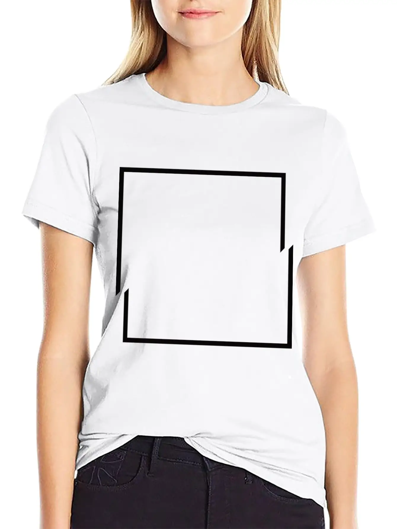 Minimal Square Shirt Unisex Casual T-Shirt – Clean Design For Daily Comfort