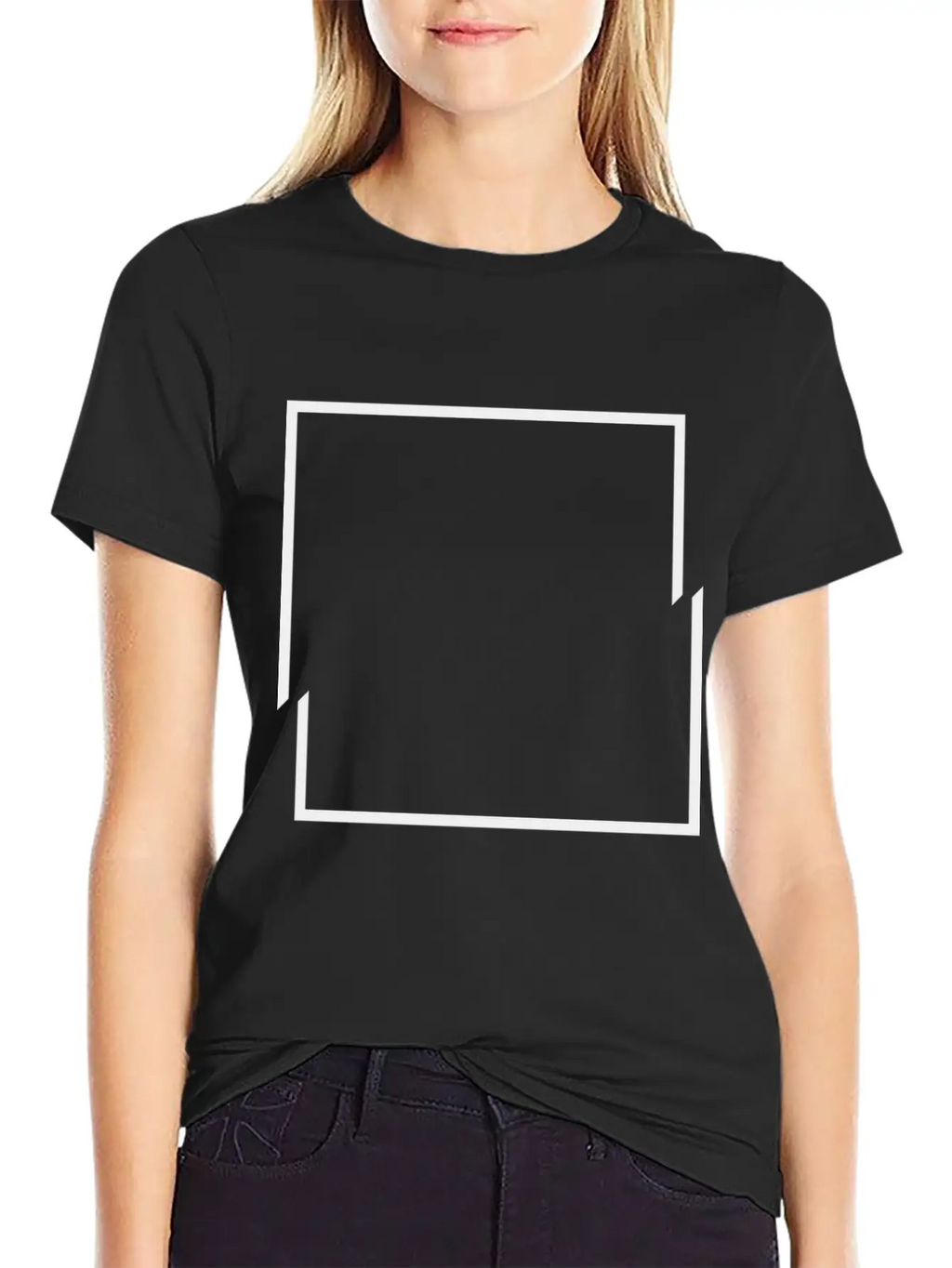 Minimal Square Shirt Unisex Casual T-Shirt – Clean Design For Daily Comfort