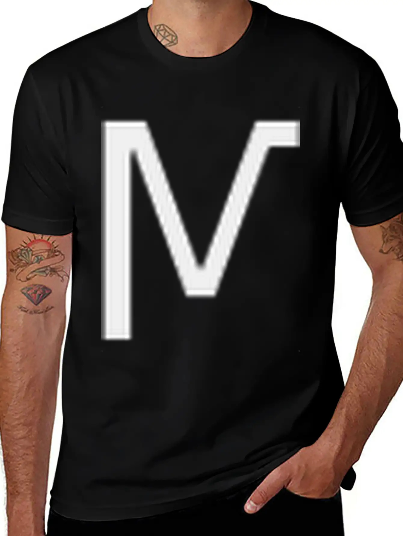 Minimal Vertical Typographic Unisex Short Sleeve Soft Cotton T-Shirt – Casual Everyday Wear
