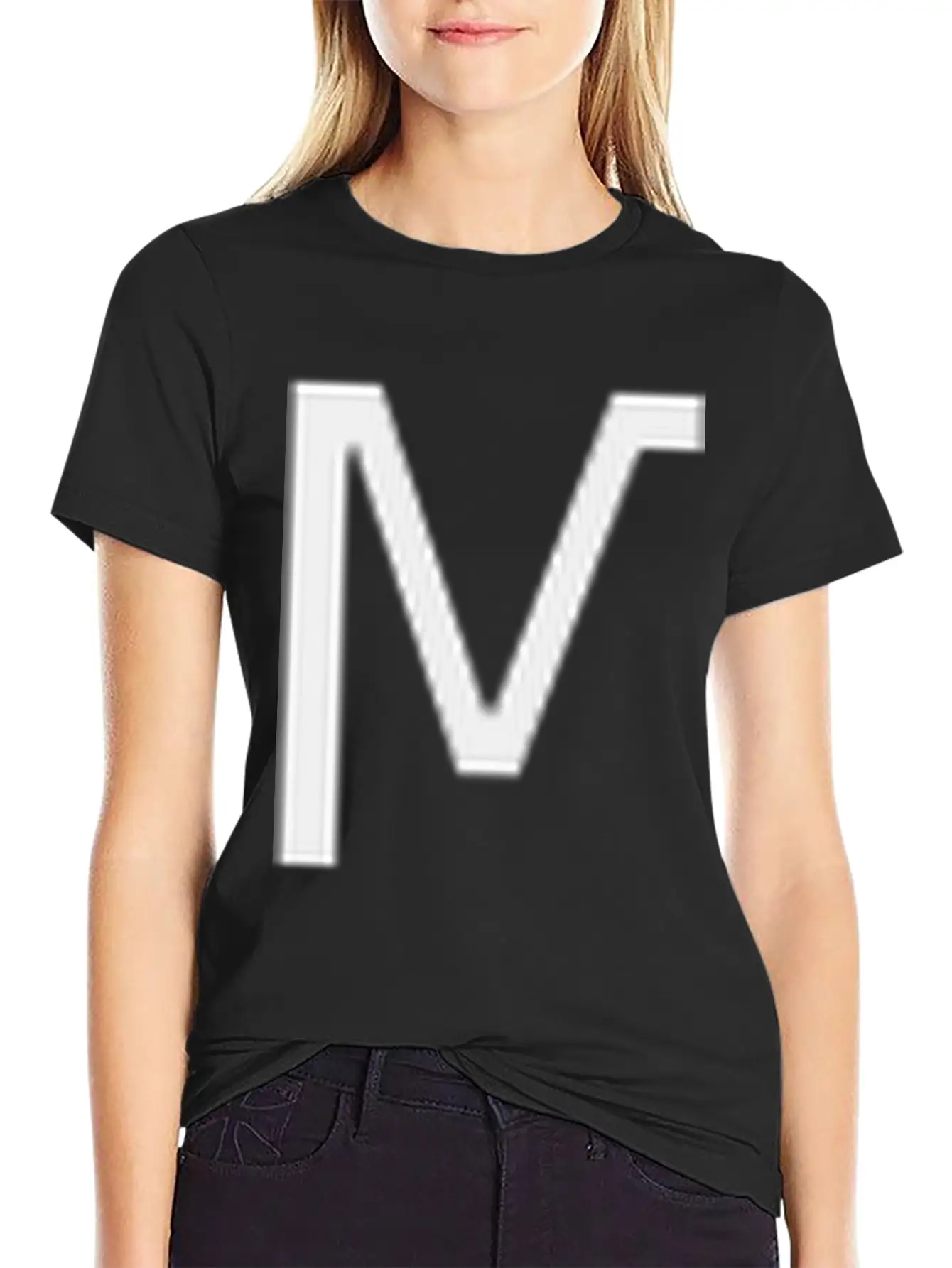 Minimal Vertical Typographic Unisex Short Sleeve Soft Cotton T-Shirt – Casual Everyday Wear
