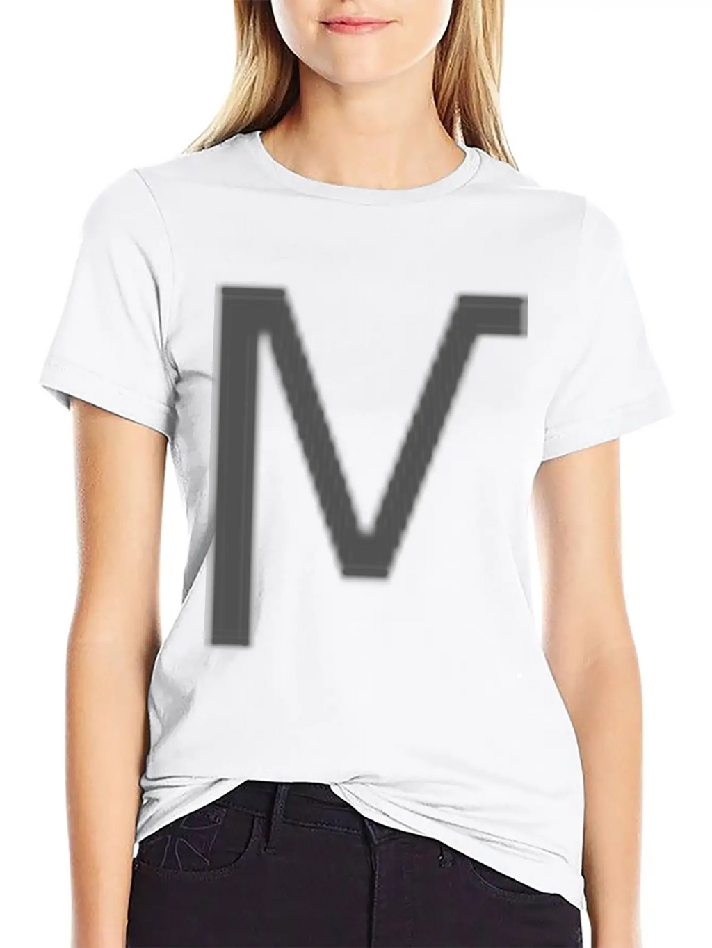 Minimal Vertical Typographic Unisex Short Sleeve Soft Cotton T-Shirt – Casual Everyday Wear