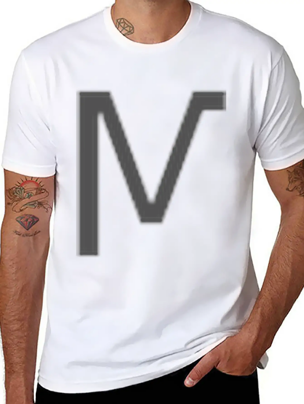 Minimal Vertical Typographic Unisex Short Sleeve Soft Cotton T-Shirt – Casual Everyday Wear