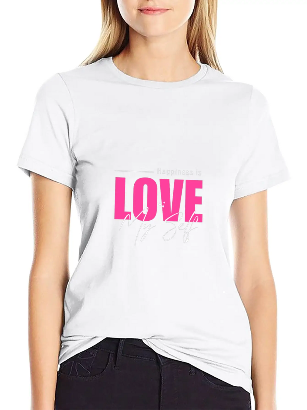 Minimalist Love My Self T Shirt Casual Graphic T-Shirt – Simple And Comfortable Daily Wear