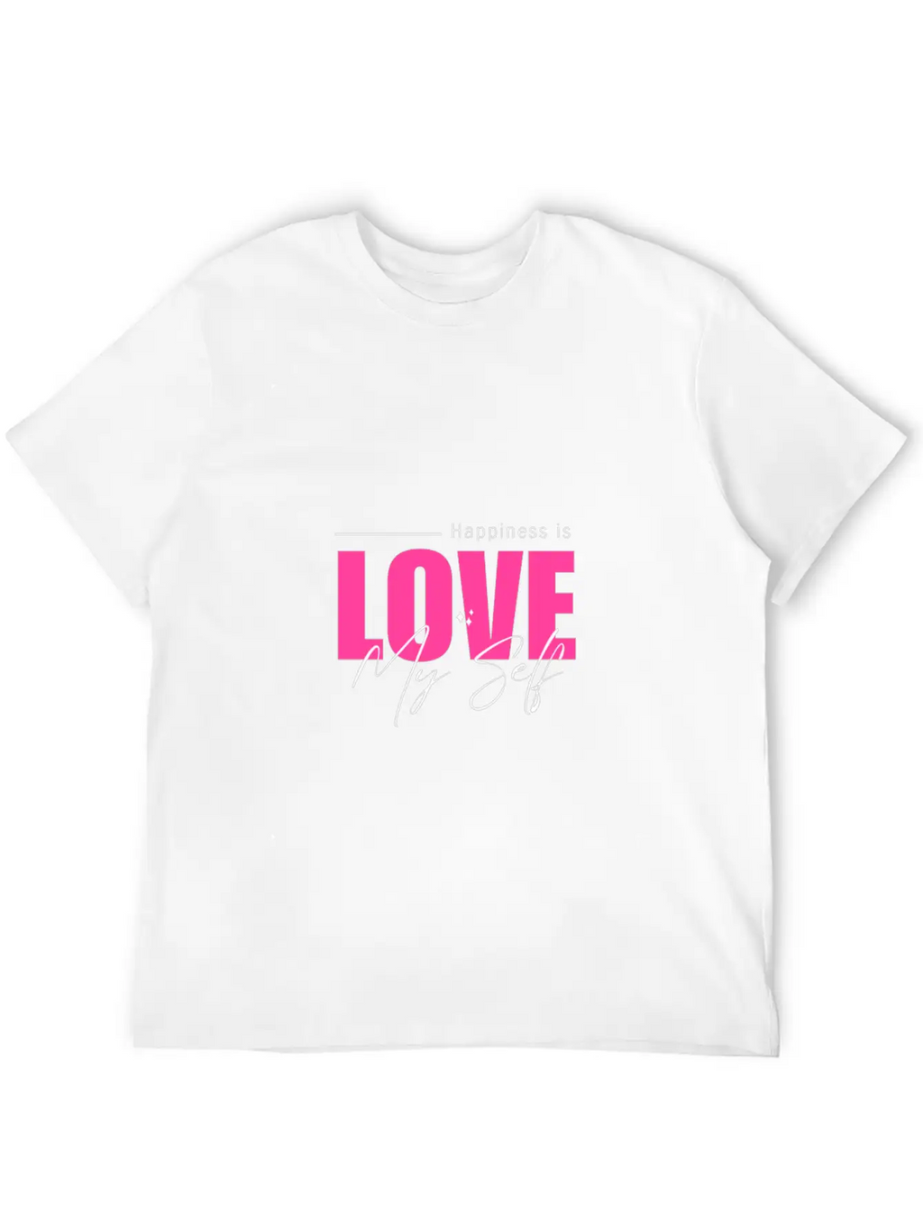 Minimalist Love My Self T Shirt Casual Graphic T-Shirt – Simple And Comfortable Daily Wear