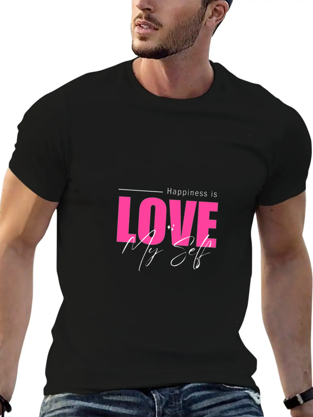 Minimalist Love My Self T Shirt Casual Graphic T-Shirt – Simple And Comfortable Daily Wear