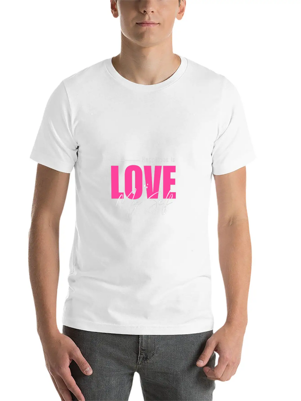 Minimalist Love My Self T Shirt Casual Graphic T-Shirt – Simple And Comfortable Daily Wear
